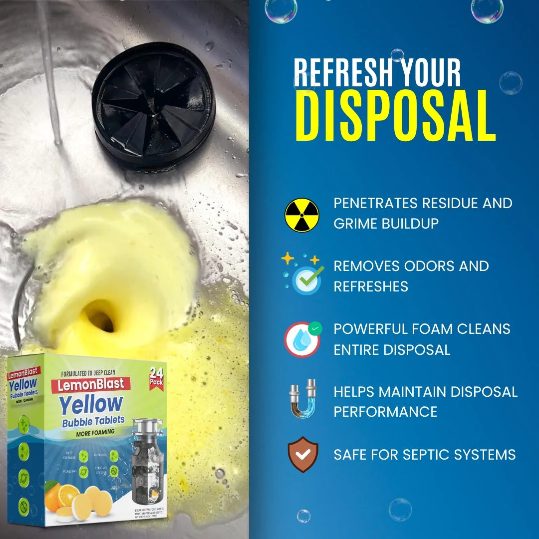 LemonBlast Yellow Bubble Tablets (24 Pc) - Image 4